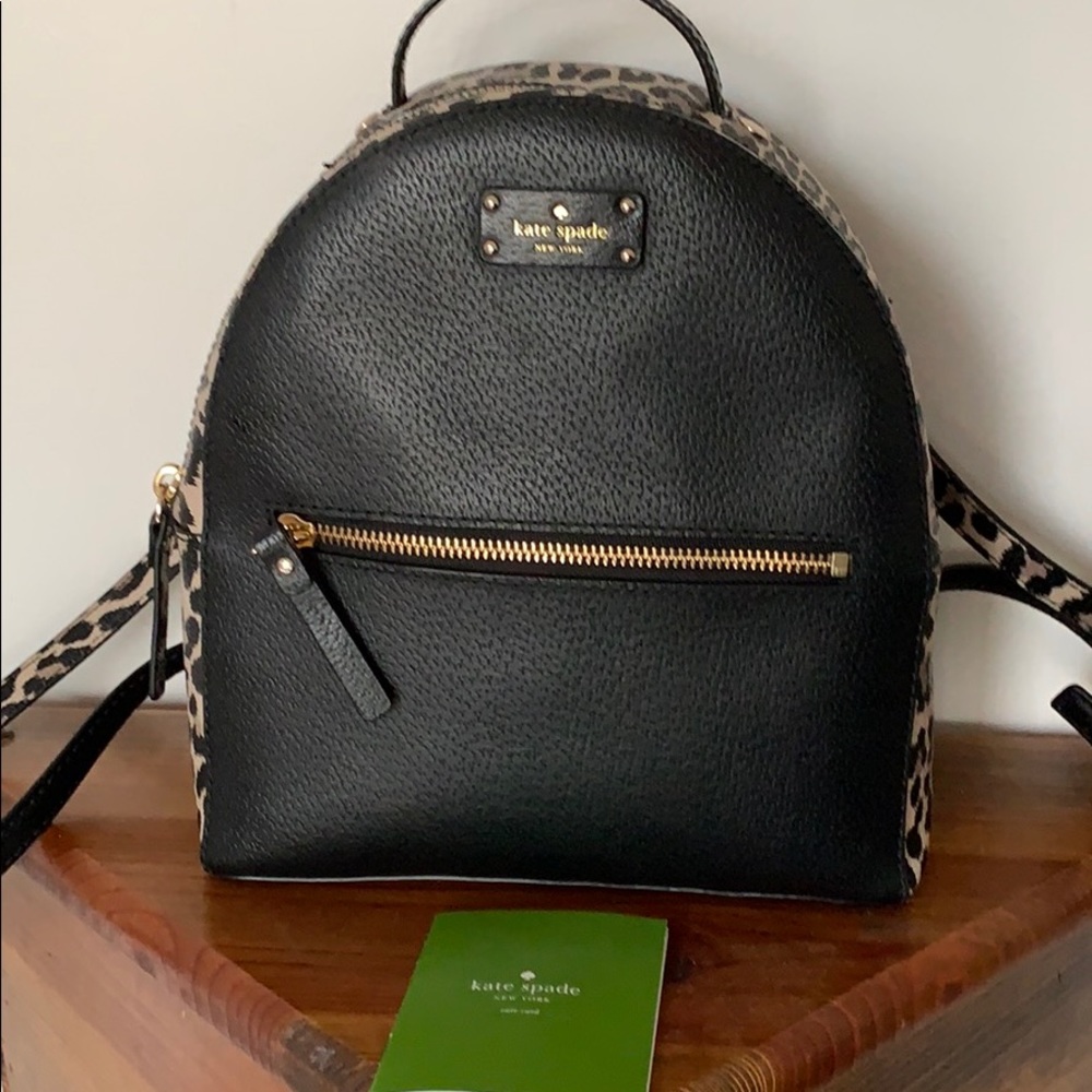 Kate Spade Leopard print Sammi back pack